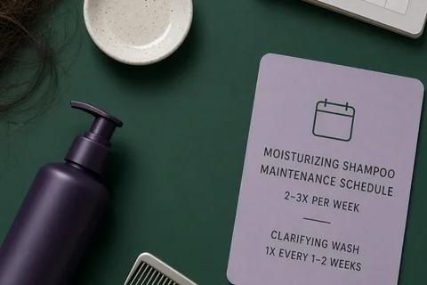 Illustration for Moisturizing Shampoo for Fine Hair: Maintenance Schedule