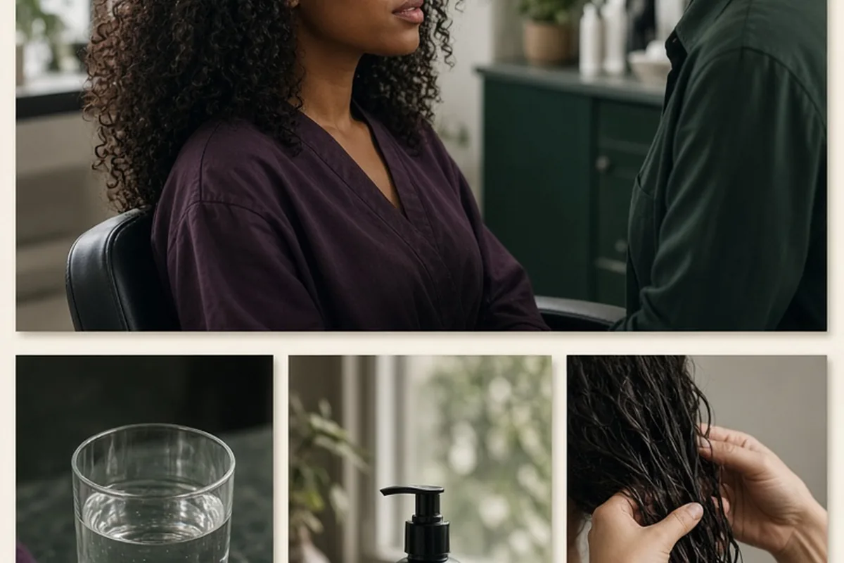 Illustration for Does Water Moisturize Hair? Questions to Ask Your Stylist