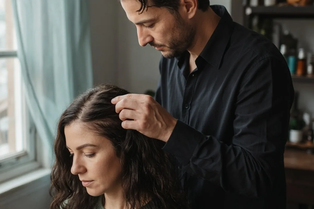 Illustration for Questions to Ask a Stylist About Hair Loss in Women