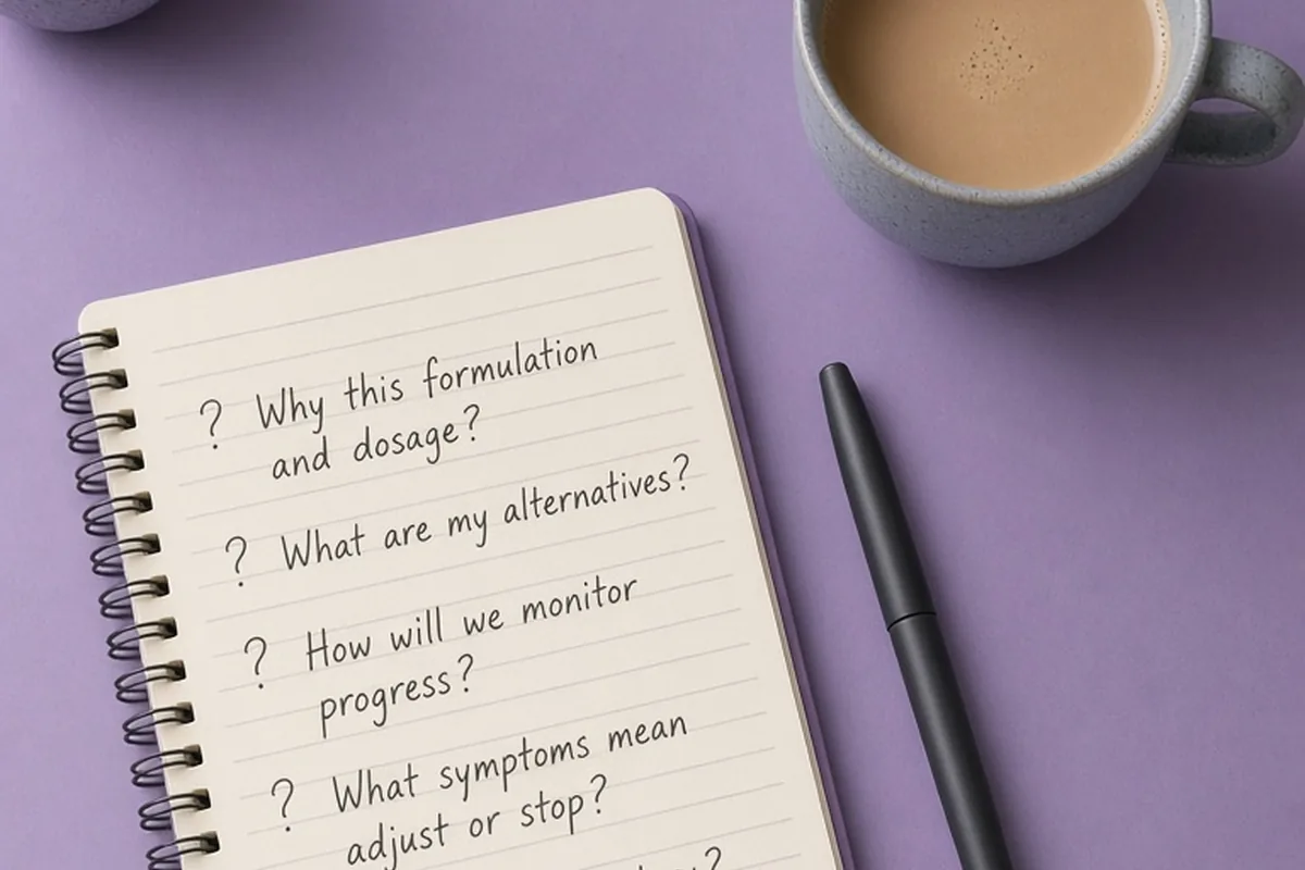 Illustration for Hormone Therapy Second Opinion Questions to Ask Your Doctor