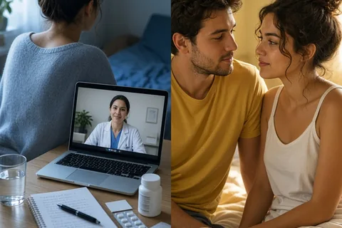 Illustration for How to Prepare for a Telehealth Sexual Health Visit