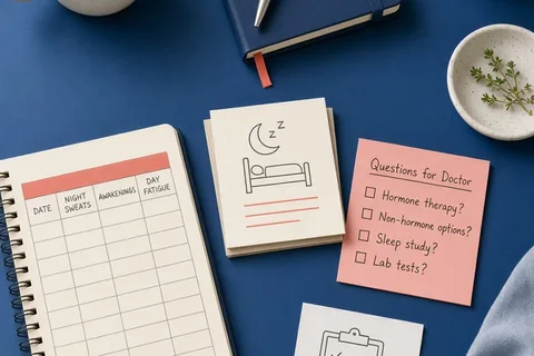 Illustration for Menopause Sleep Support Appointment Checklist: How to Prepare