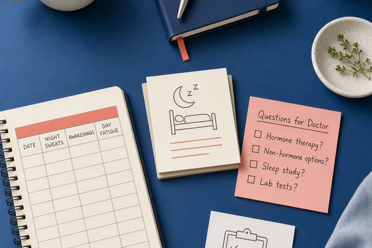 Illustration for Menopause Sleep Support Appointment Checklist: How to Prepare
