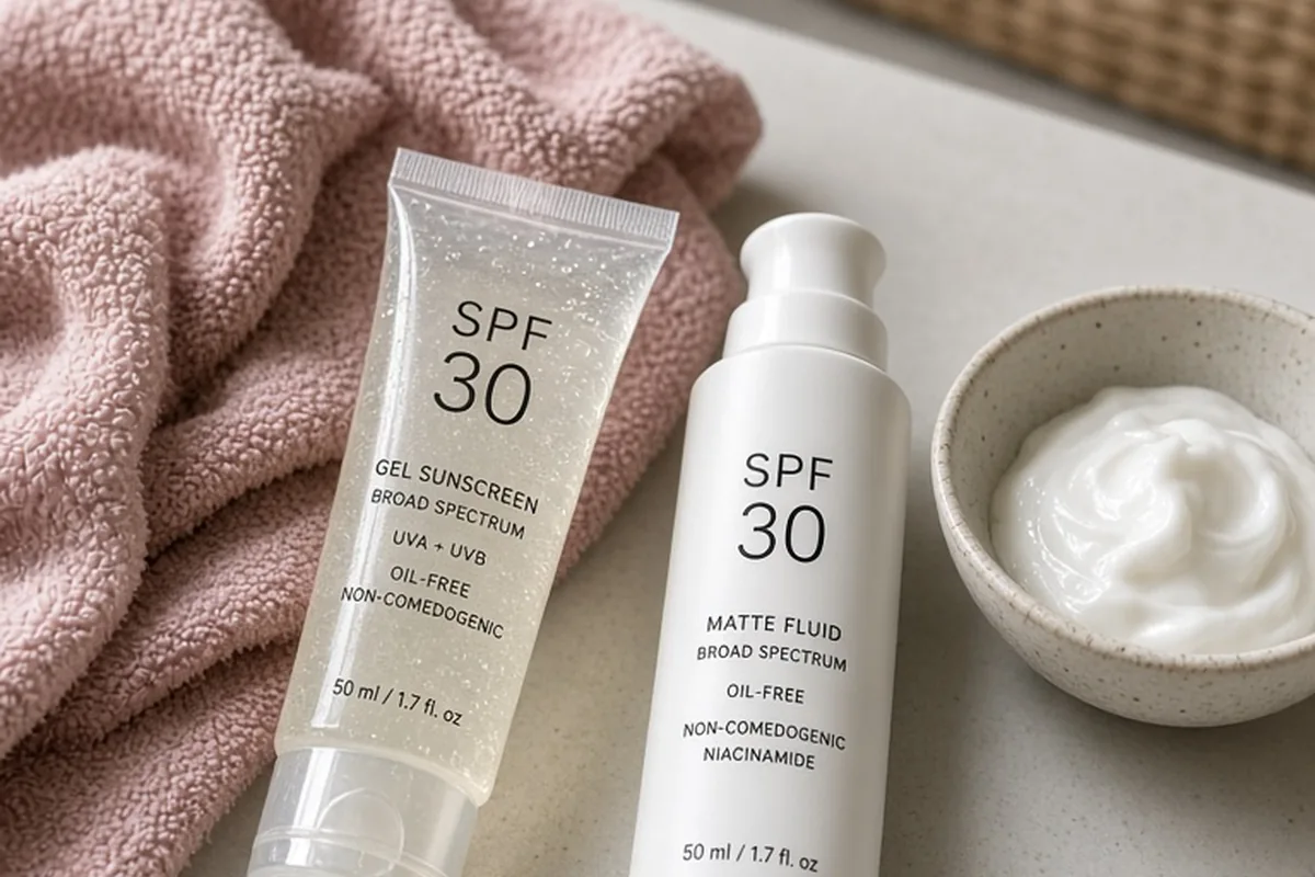 Illustration for Choosing Sunscreen for Acne-Prone Skin Without Breakouts