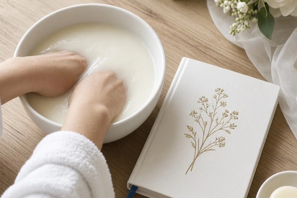 Illustration for Paraffin Manicure for a Wedding: Soft, Photo-Ready Hands