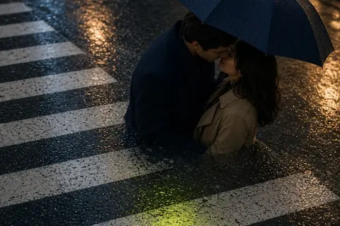 Illustration for How to Initiate a First Kiss with Calm Confidence