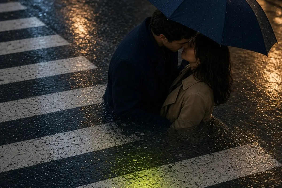 Illustration for How to Initiate a First Kiss with Calm Confidence