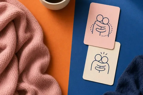 Illustration for Romantic Hug vs Friendly Hug: Reading the Difference