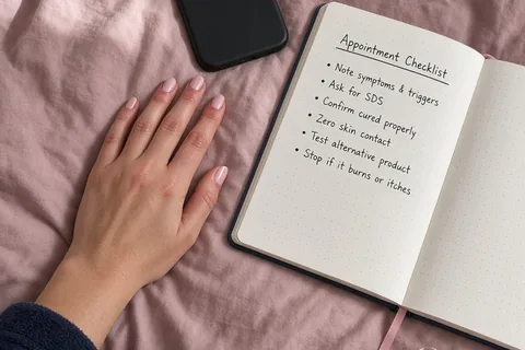 Illustration for Gel Polish Allergy Appointment Checklist for Safer Nails