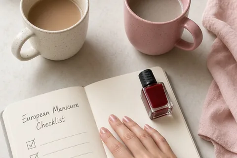 Illustration for European Manicure Checklist for Healthy, Clean Nails