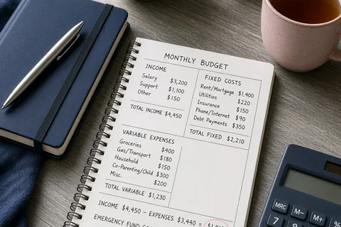 Illustration for Post-Divorce Monthly Budget Guide for Daily Stability
