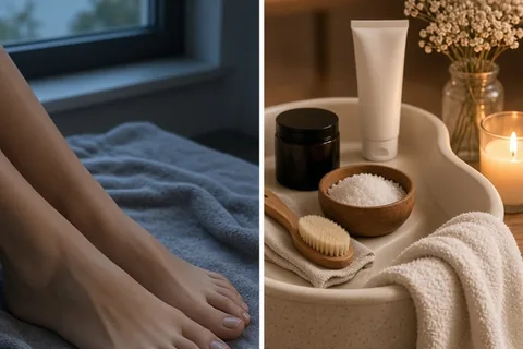 Illustration for Pretty Feet: Daily Habits for Soft Skin and Neat Nails