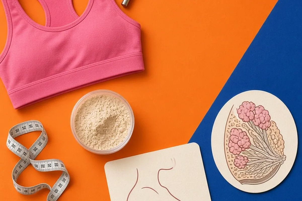 Illustration for Why Are Women Athletes Flat Chested? Causes and Considerations