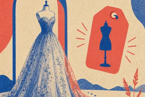 Illustration for How Much Are Allure Bridal Gowns? Cost Guide for Brides