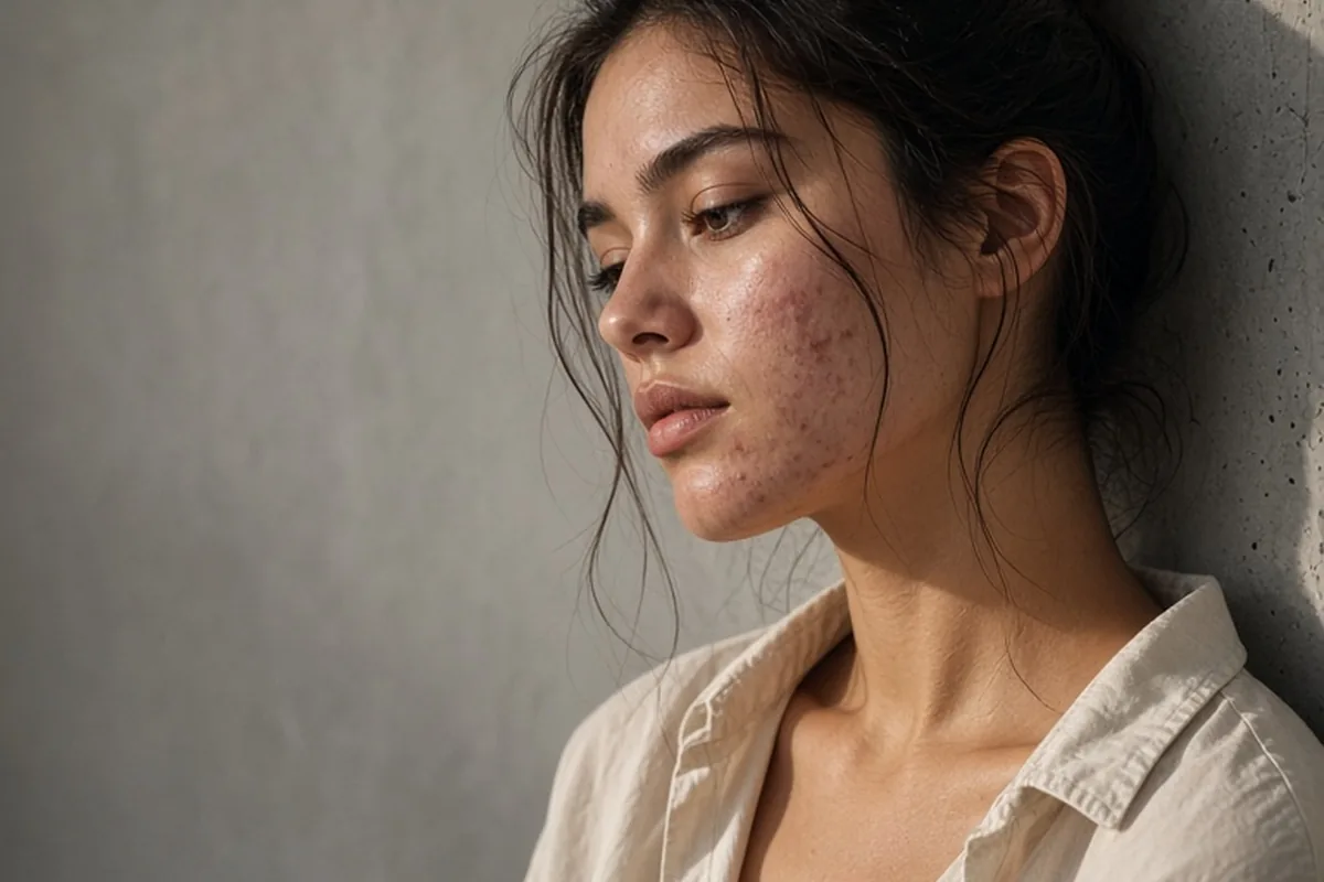 Illustration for Do Tanning Beds Help With Acne?