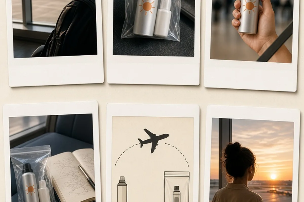 Illustration for Can You Take Aerosol Sunscreen on a Plane? TSA Guidelines