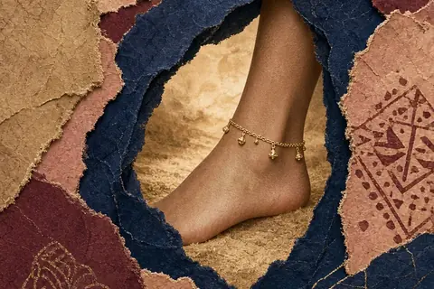 Illustration for Why Do Women Wear Anklets? Cultural Causes and Fashion Trends