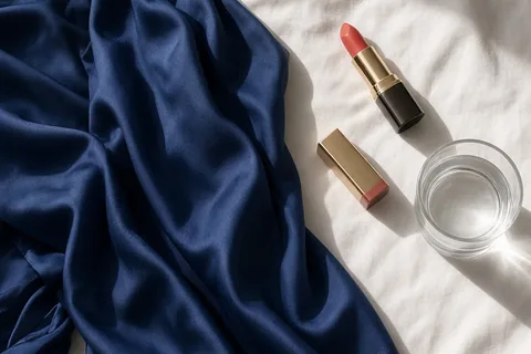 Illustration for What Lipstick to Wear With Blue Dress: Best Color Combinations