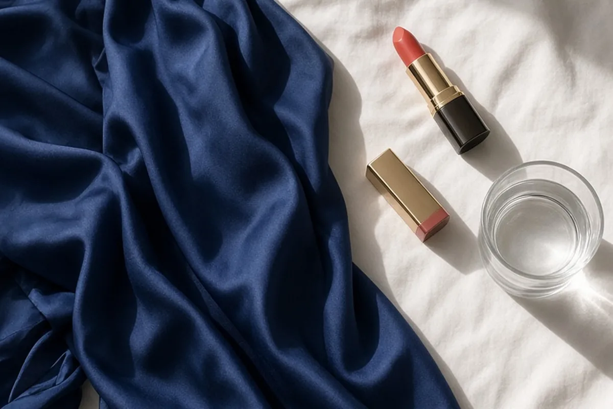 Illustration for What Lipstick to Wear With Blue Dress: Best Color Combinations