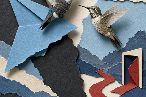 Illustration for How to Tell a Male Hummingbird from a Female in Your Backyard