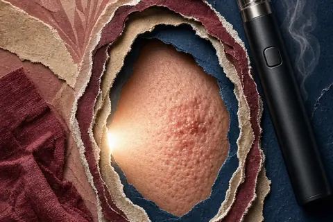 Illustration for Can Vaping Cause Acne? Skin Effects and Prevention