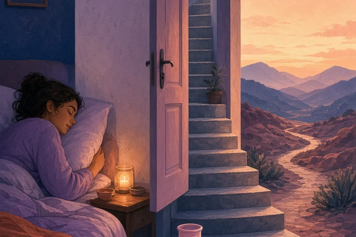 Illustration for Sleeping with a Menstrual Cup: Safe Overnight Use