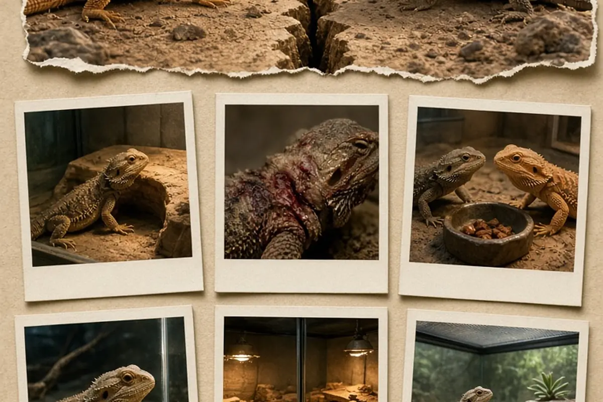 Illustration for Can Male and Female Bearded Dragons Live Together Safely