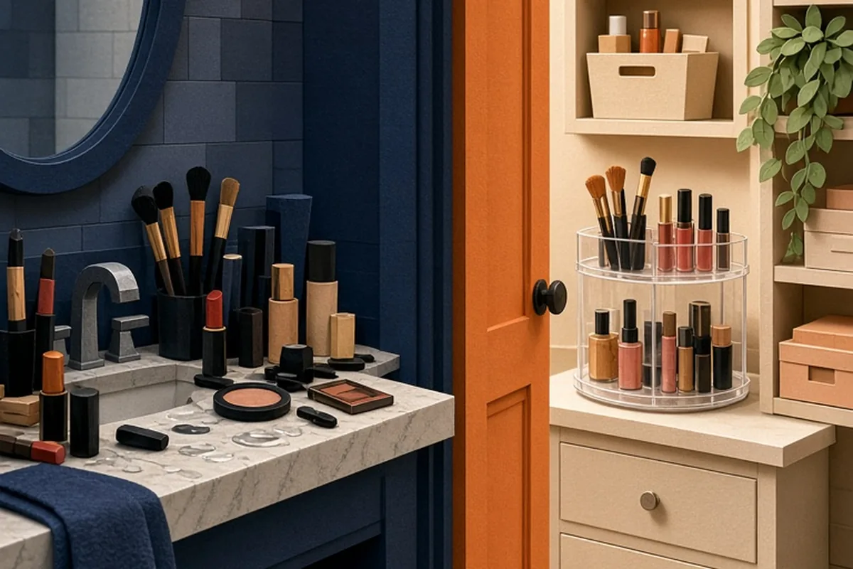 Illustration for Organize Makeup in the Bathroom to Streamline Routines