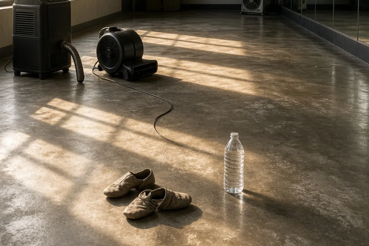 Illustration for Pull Moisture Out of Cement for Clean, Dry Floors
