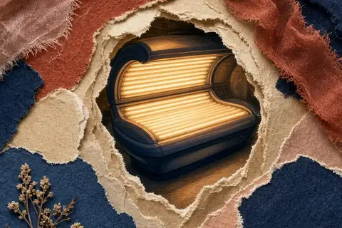Illustration for Do Tanning Beds Help Acne and Clear Breakouts Safely?