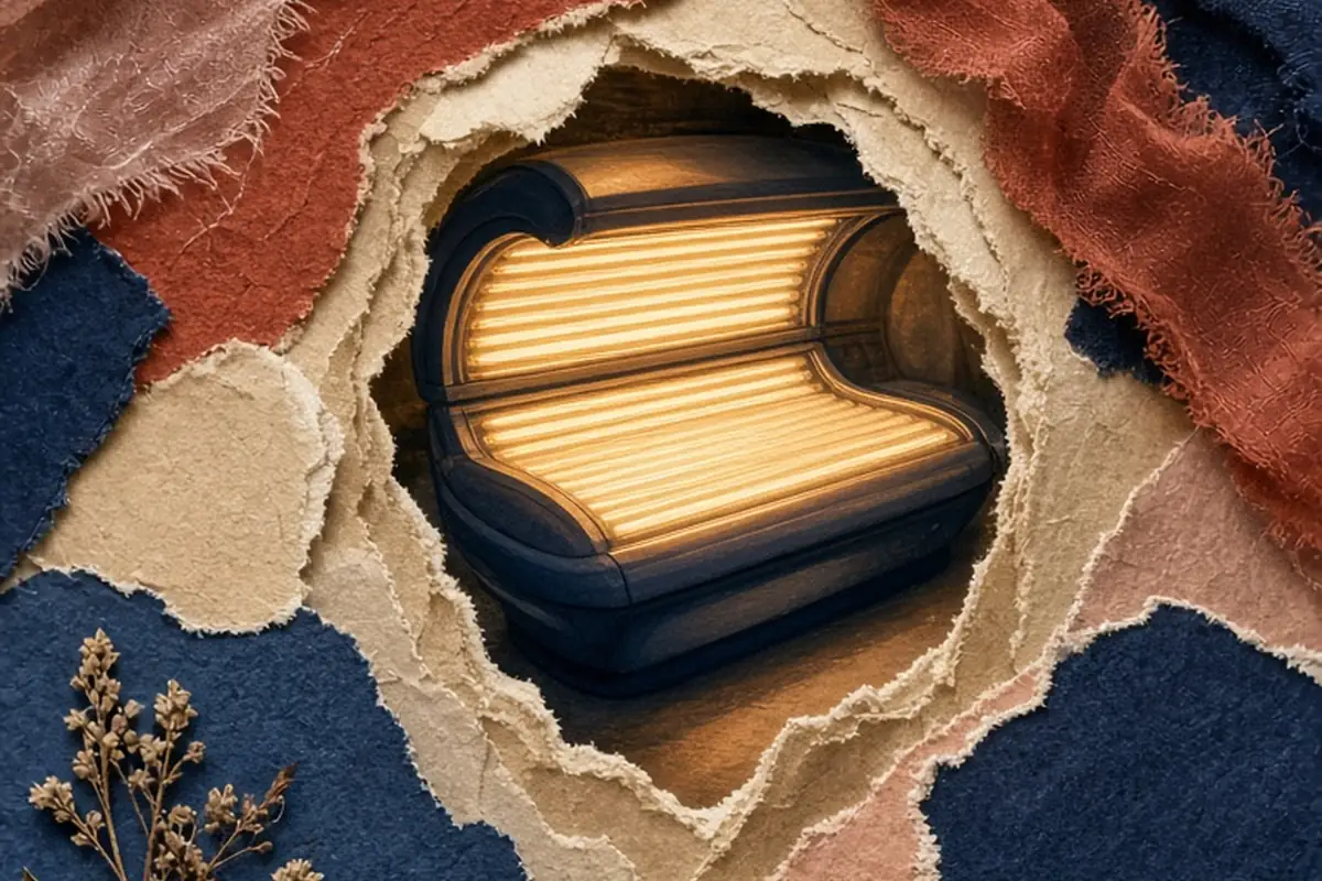 Illustration for Do Tanning Beds Help Acne and Clear Breakouts Safely?