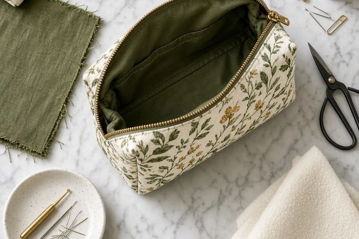 Illustration for How to Make a Makeup Pouch for Everyday Essentials