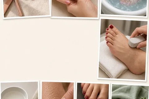 Illustration for Whats the difference between manicure and pedicure