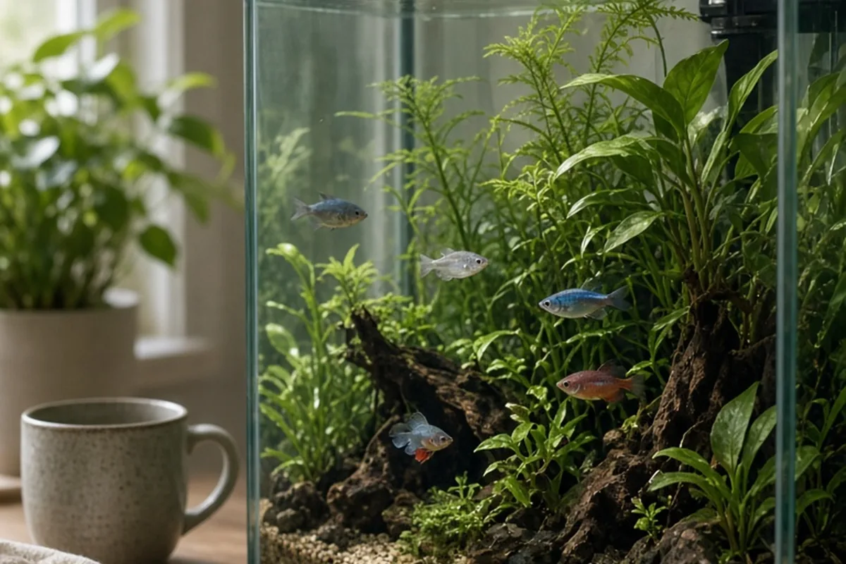 Illustration for Can Female Betta Fish Live with Other Fish Safely