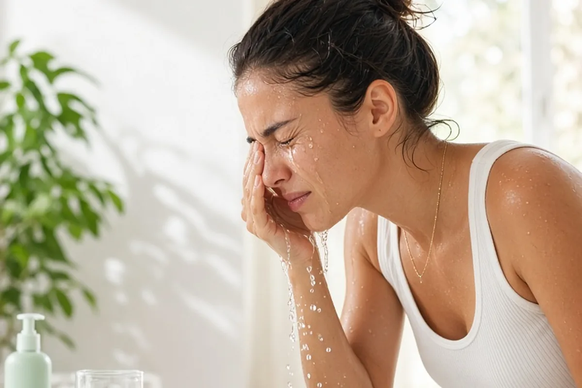 Illustration for How to Get Sunscreen Out of Your Eyes and Soothe Stinging