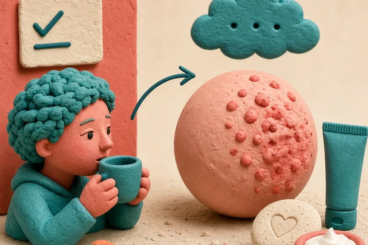 Illustration for Does Adderall Cause Acne? How to Manage Skin Breakouts
