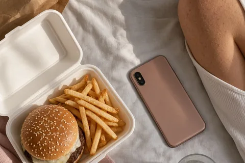 Illustration for Does Fast Food Cause Acne? How Diet Influences Skin