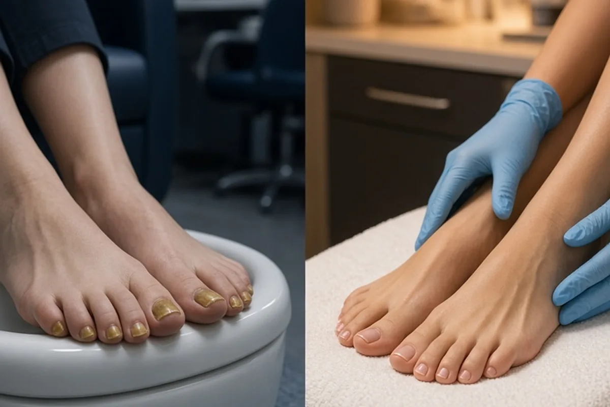 Illustration for Pedicures with Toenail Fungus: Salon Policies and Safe Care