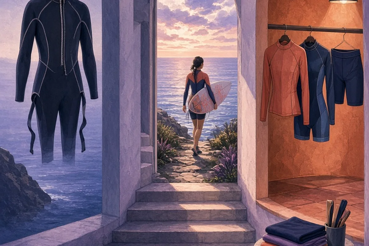 Illustration for What to Wear Under a Wetsuit for Women to Stay Comfortable
