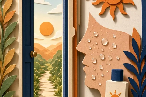 Illustration for Why Sunscreen Makes You Sweat and How to Fix It