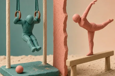 Illustration for Is Men's Gymnastics Harder Than Women's? Core Differences