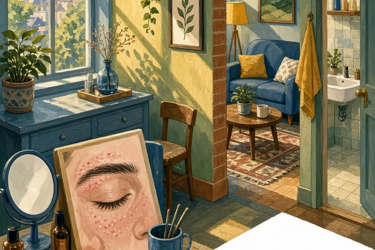 Illustration for Does Threading Cause Acne? Prevention and Calming Tips