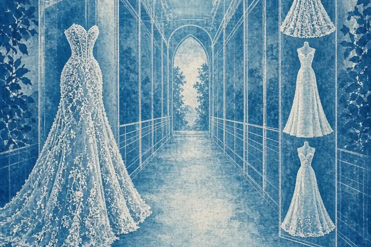 Illustration for How much are berta bridal dresses?