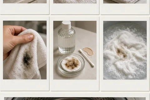 Illustration for Get Makeup Out of White Towels and Restore Brightness