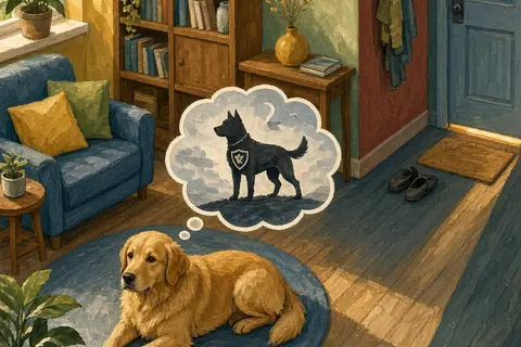 Illustration for Are Male Dogs Protective of Female Owners? Clear Canine Advice