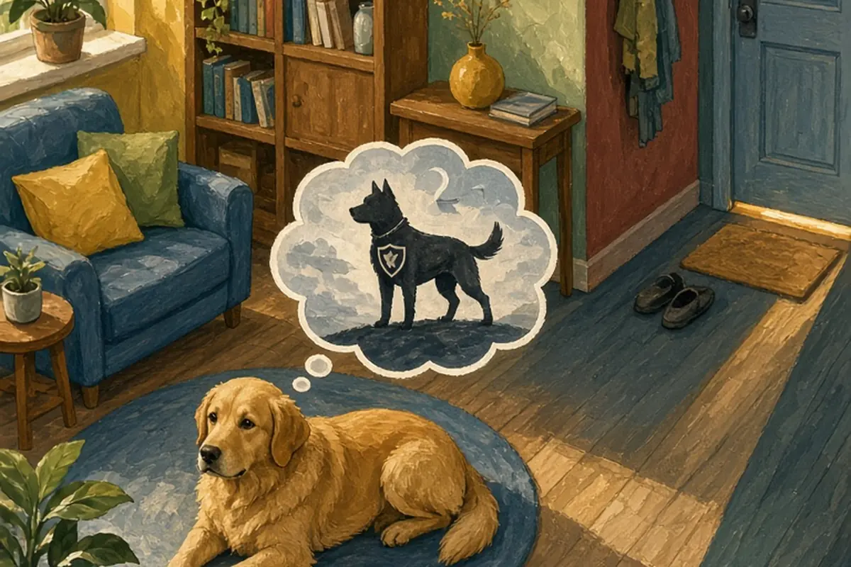 Illustration for Are Male Dogs Protective of Female Owners? Clear Canine Advice