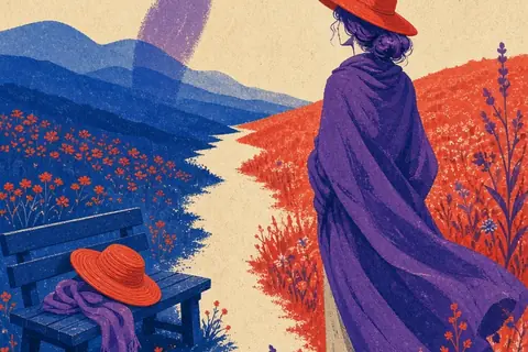 Illustration for When I Am an Old Woman I Wear Purple: Living Freely