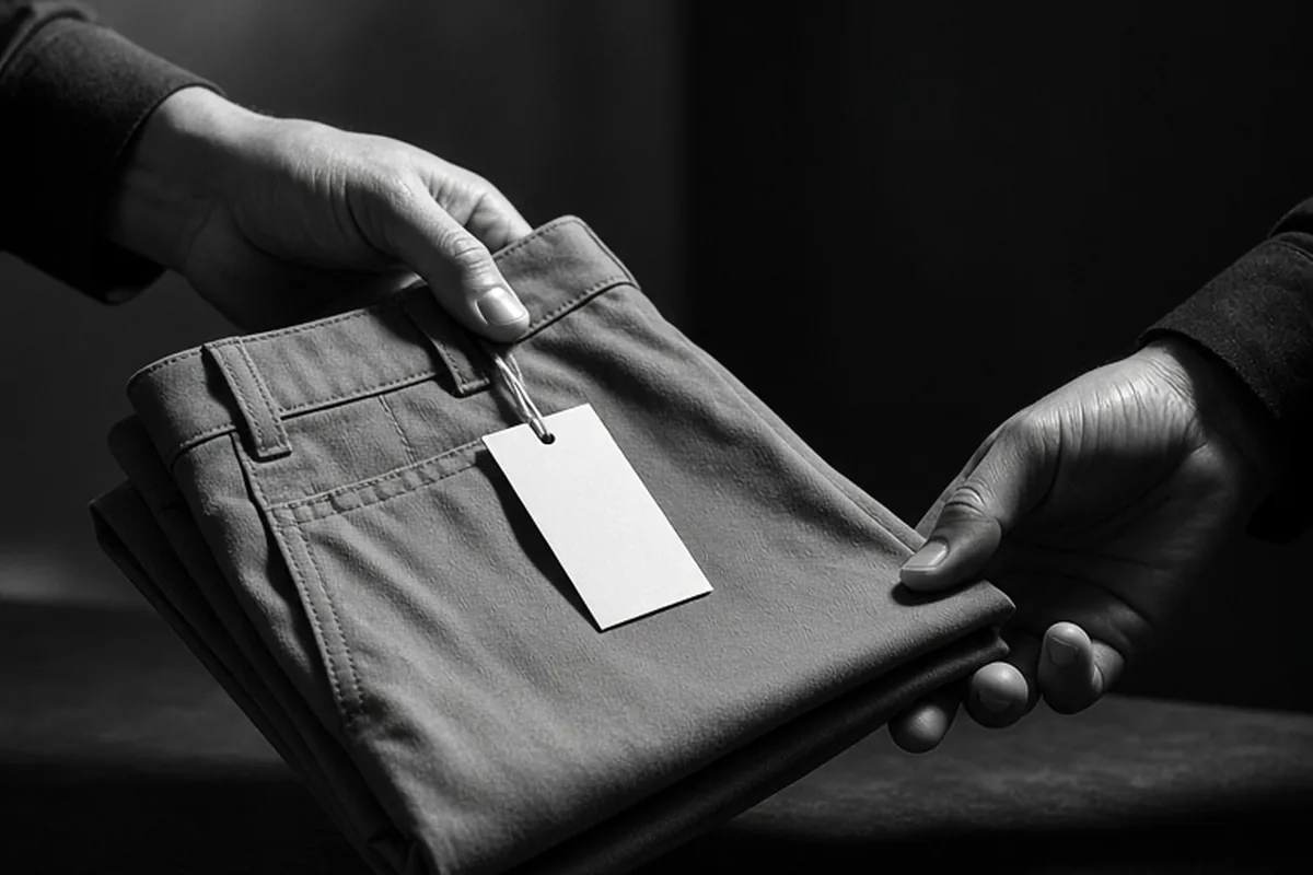 Illustration for Can men wear womens pants?