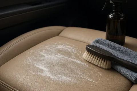 Illustration for Remove Sunscreen from Leather Car Seats Safely