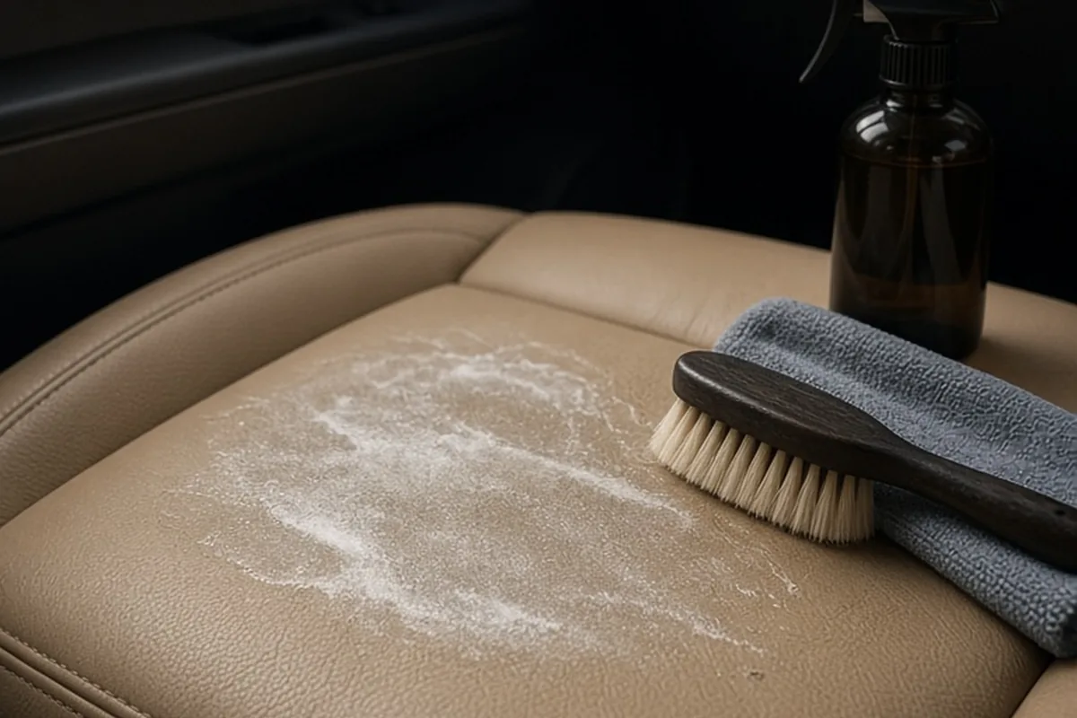 Illustration for Remove Sunscreen from Leather Car Seats Safely